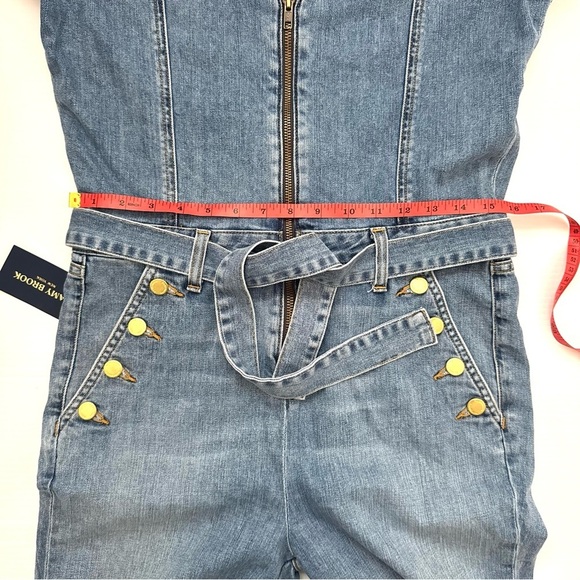 Ramy Brook Helena Denim Jumpsuit One Piece Size 29 - Picture 10 of 13